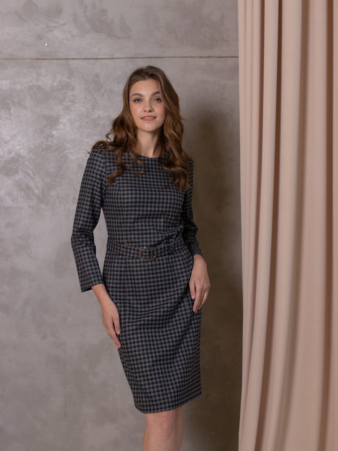 Женская одежда, платье, артикул: 404-0451, Цвет: серый,  Фабрика Трика, фото №1