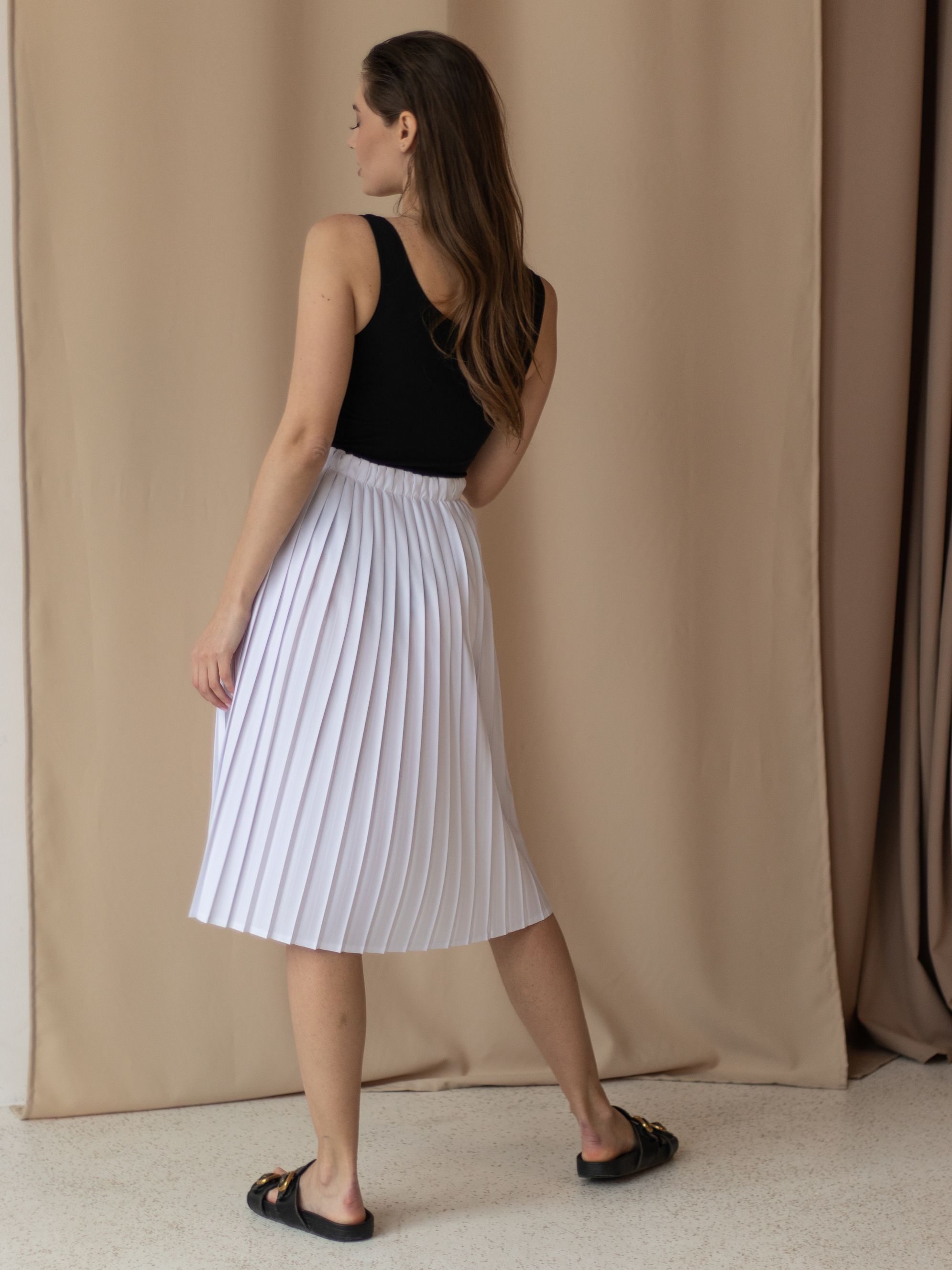 Женская одежда, юбка, артикул: 807-0694, Цвет: белый,  Фабрика Трика, фото №1