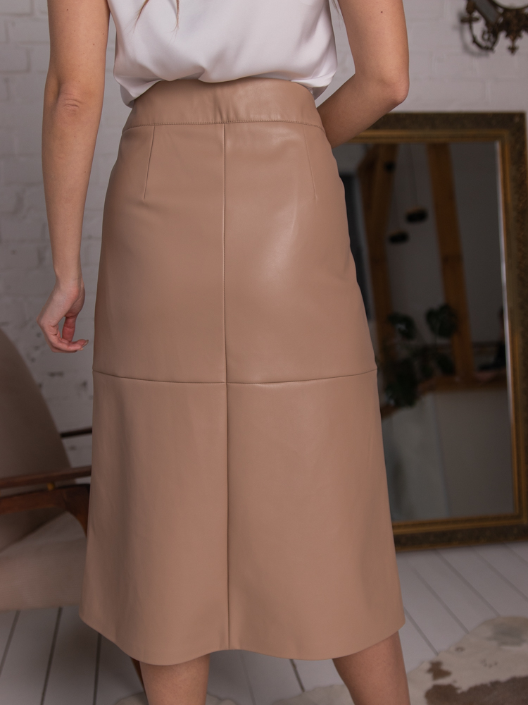 Женская одежда, юбка из экокожи, артикул: 874-0645, Цвет: ,  Фабрика Трика, фото №1