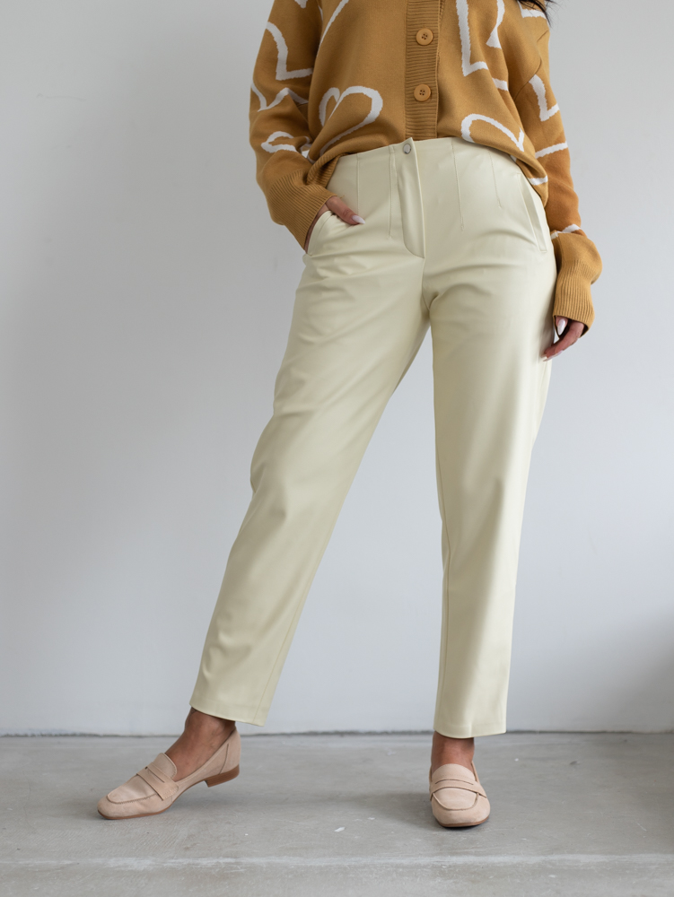 Женская одежда, брюки из экокожи, артикул: 4459-0636, Цвет: ,  Фабрика Трика, фото №1