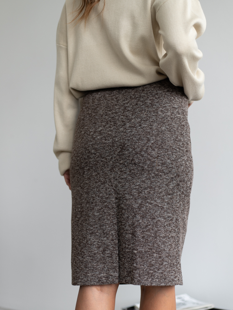 Женская одежда, юбка, артикул: 389-0710, Цвет: коричневый,  Фабрика Трика, фото №1