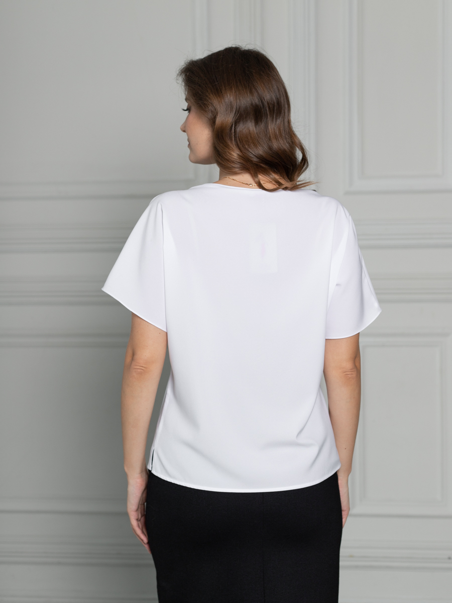 Женская одежда, блуза, артикул: 999-0702, Цвет: белый,  Фабрика Трика, фото №1