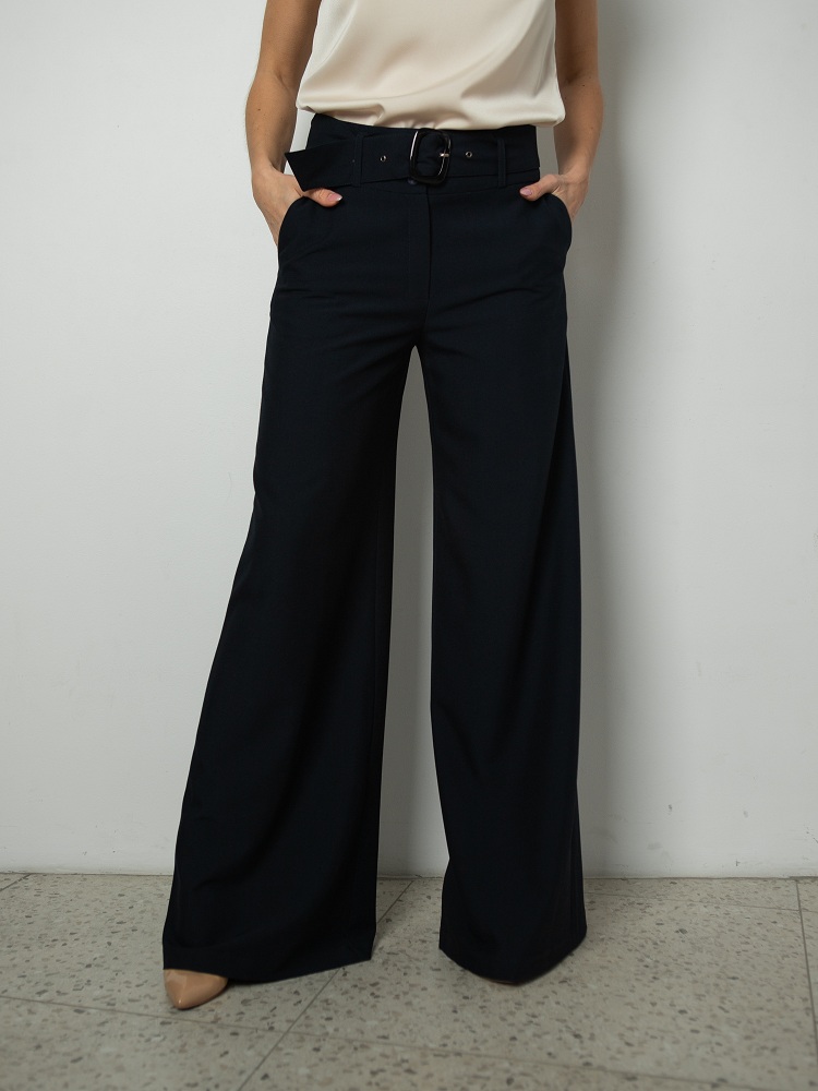 Женская одежда, брюки, артикул: 4472-0187, Цвет: темно синий,  Фабрика Трика, фото №1