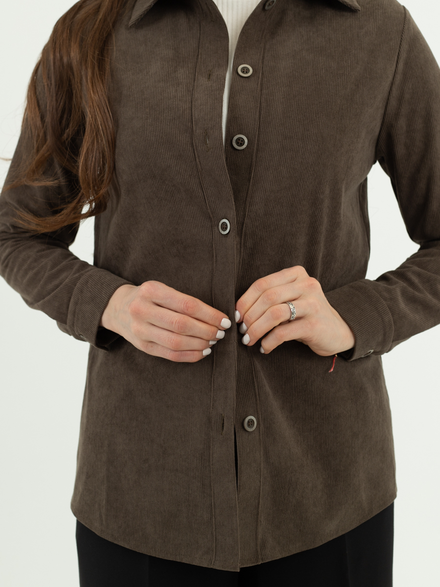 Женская одежда, вельветовая рубашка, артикул: 983-0848, Цвет: ,  Фабрика Трика, фото №1