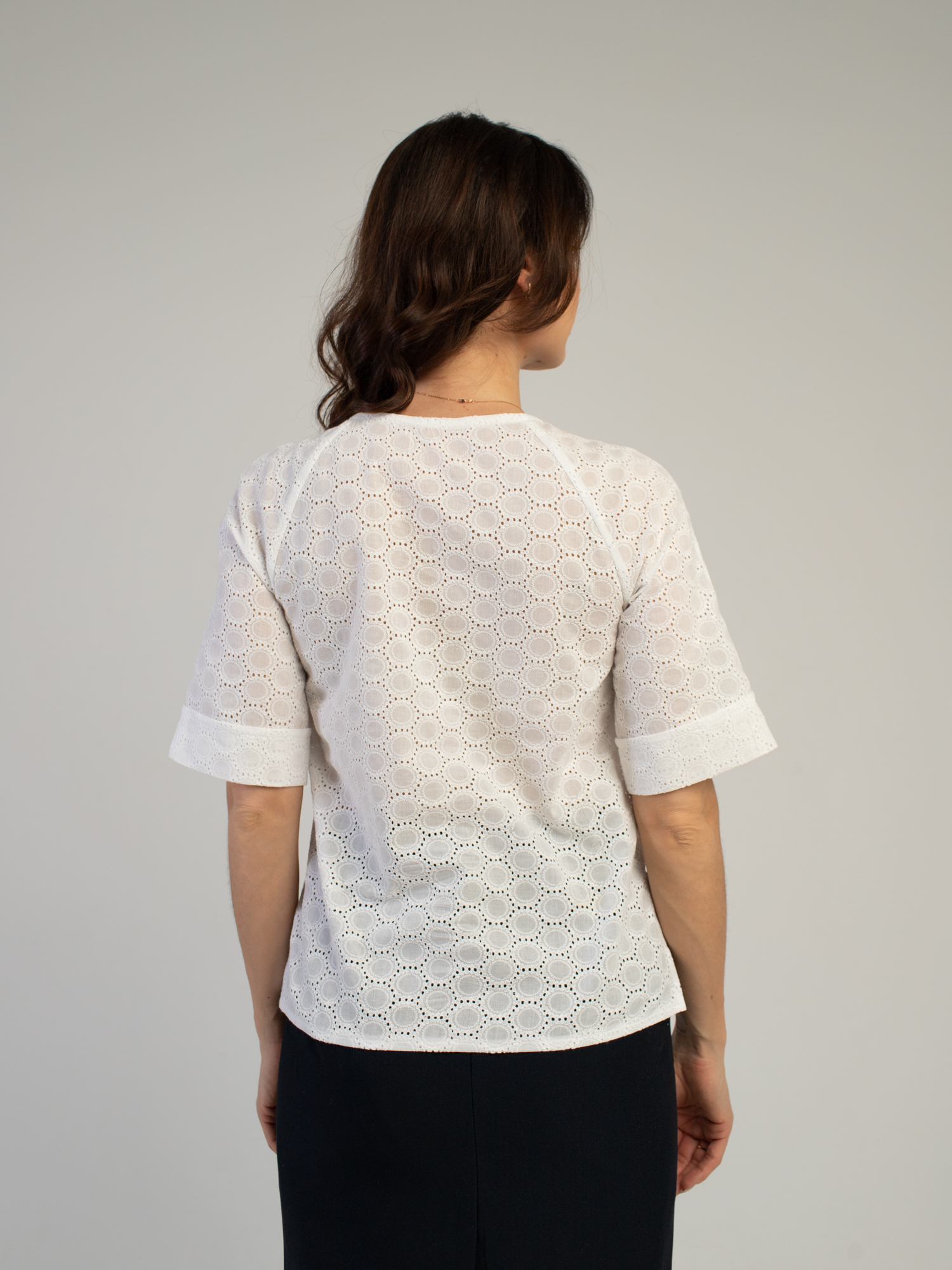 Женская одежда, блуза, артикул: 414-0762, Цвет: белый,  Фабрика Трика, фото №1