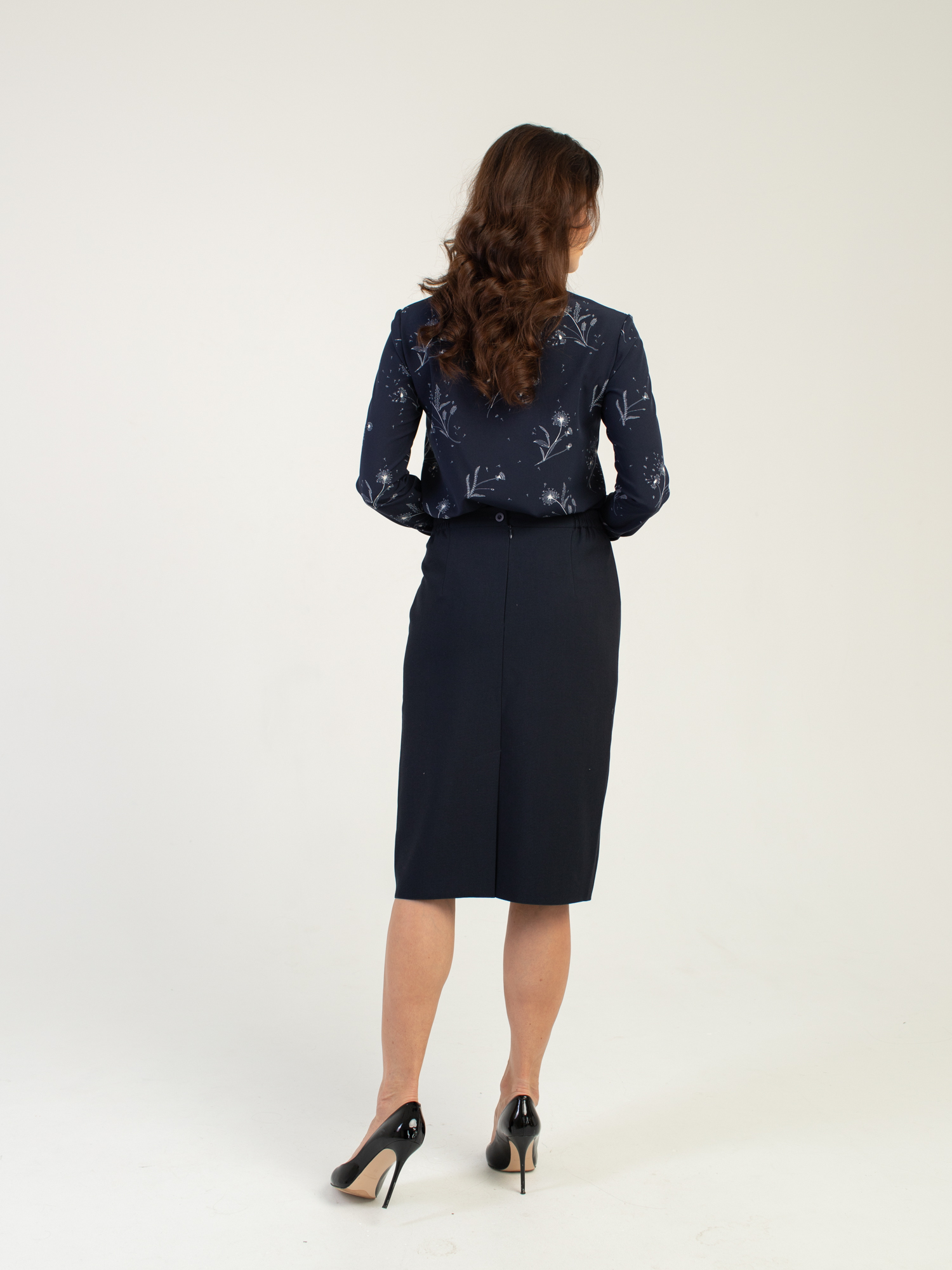 Женская одежда, юбка, артикул: 840-0187, Цвет: темно синий,  Фабрика Трика, фото №1