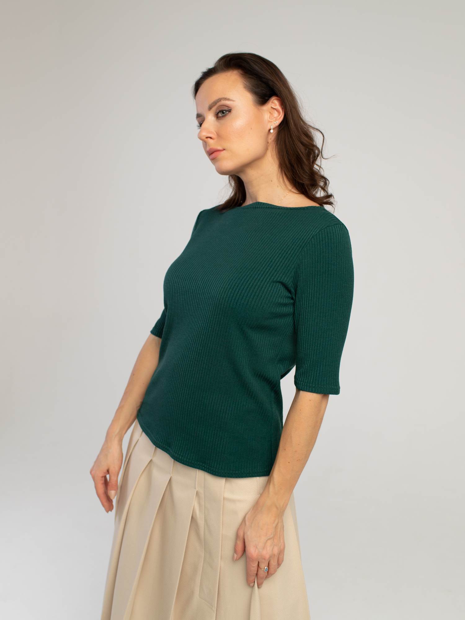 Женская одежда, топ, артикул: 038-0460, Цвет: зеленый,  Фабрика Трика, фото №1