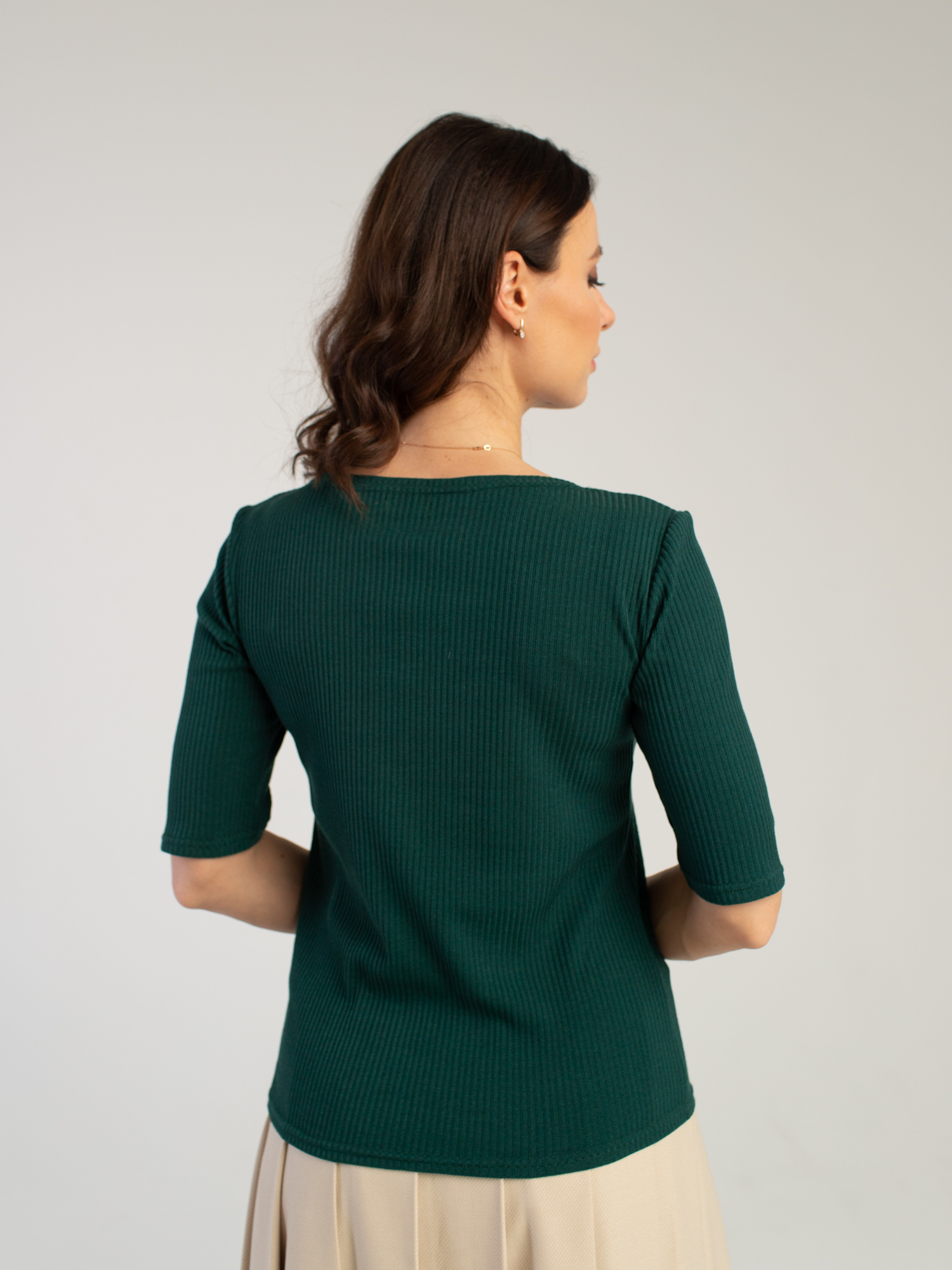 Женская одежда, топ, артикул: 038-0460, Цвет: зеленый,  Фабрика Трика, фото №1