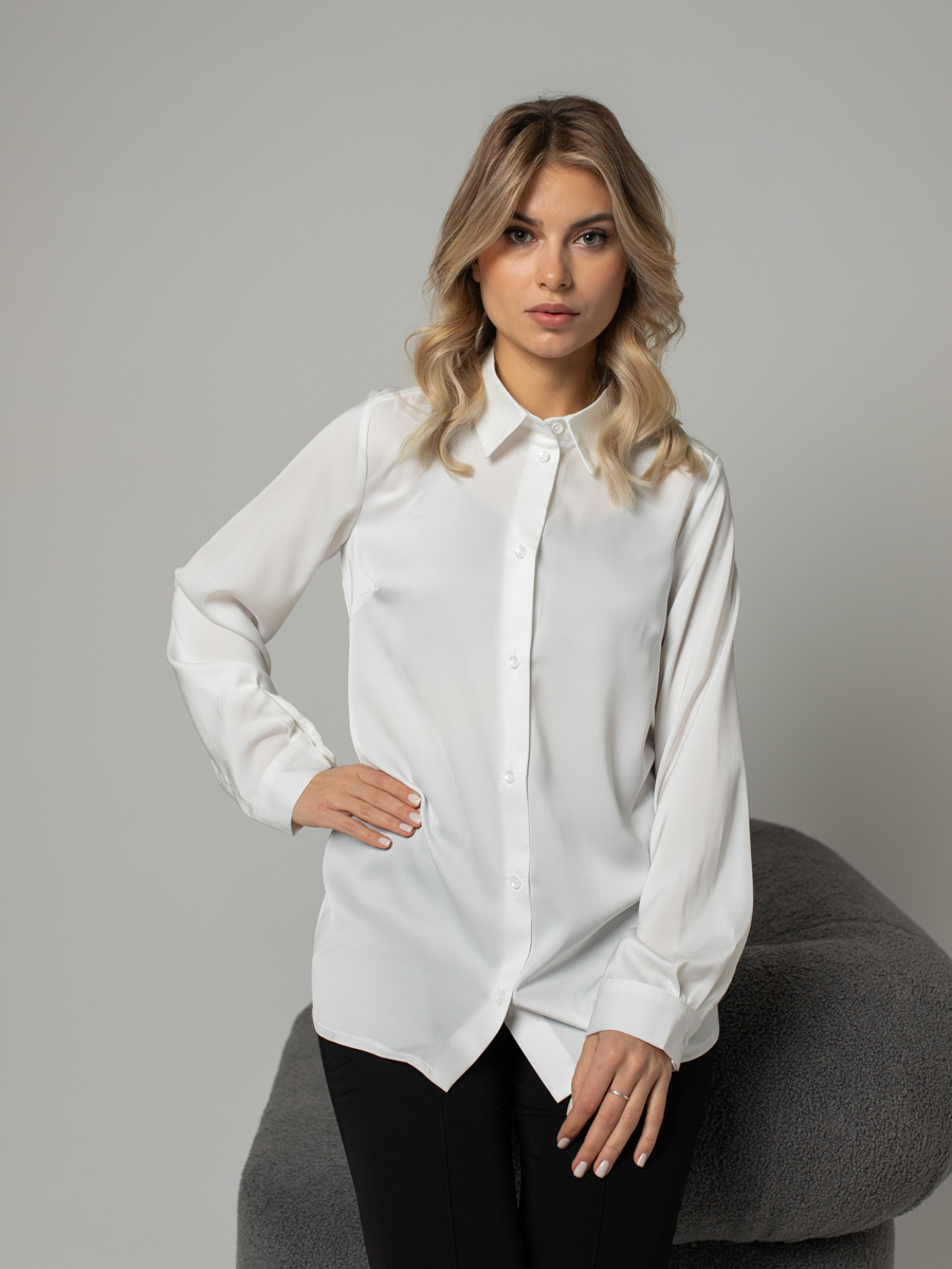 Женская одежда, рубашка, артикул: 412-0742, Цвет: белый,  Фабрика Трика, фото №1