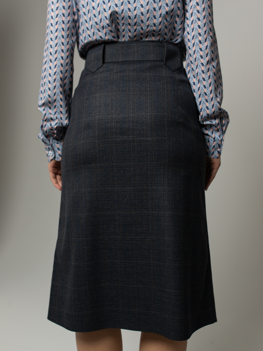 Женская одежда, юбка, артикул: 873-0481, Цвет: темно синий,  Фабрика Трика, фото №1